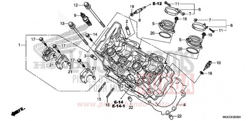 CYLINDER HEAD (FRONT) VFR1200FDF de 2015